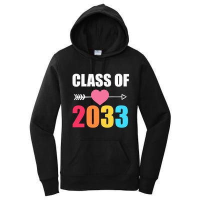 Class of 2033 School Kindergarten Colorful Women's Pullover Hoodie