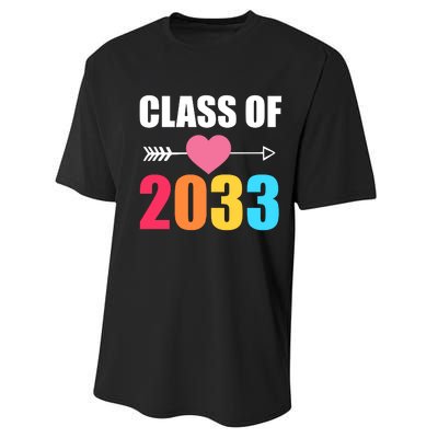 Class of 2033 School Kindergarten Colorful Performance Sprint T-Shirt