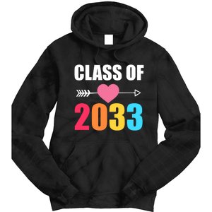 Class of 2033 School Kindergarten Colorful Tie Dye Hoodie