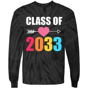 Class of 2033 School Kindergarten Colorful Tie-Dye Long Sleeve Shirt