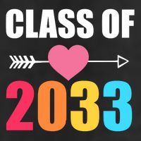 Class of 2033 School Kindergarten Colorful Golf Towel