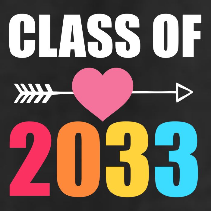 Class of 2033 School Kindergarten Colorful Golf Towel
