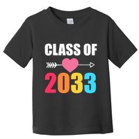 Class of 2033 School Kindergarten Colorful Toddler T-Shirt