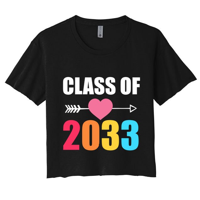 Class of 2033 School Kindergarten Colorful Crop Top