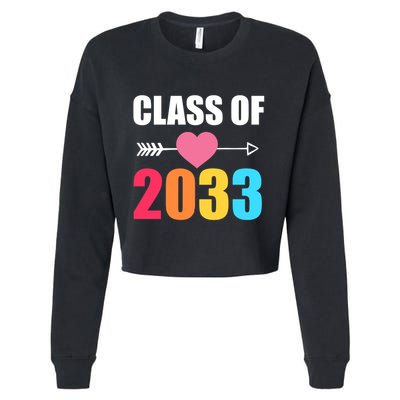 Class of 2033 School Kindergarten Colorful Cropped Pullover Crew