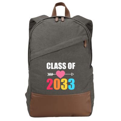 Class of 2033 School Kindergarten Colorful Cotton Canvas Backpack