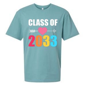 Class of 2033 School Kindergarten Colorful Sueded Cloud Jersey T-Shirt