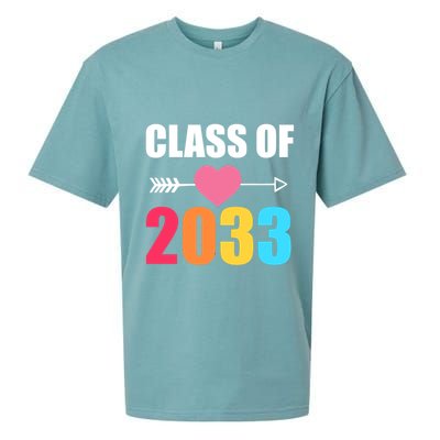 Class of 2033 School Kindergarten Colorful Sueded Cloud Jersey T-Shirt