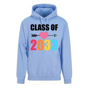 Class of 2033 School Kindergarten Colorful Unisex Surf Hoodie