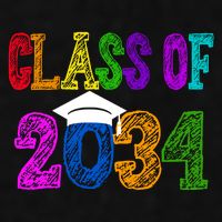 Class Of 2034 Graduation First Day Of School Ladies PosiCharge Tri-Blend Wicking Tank
