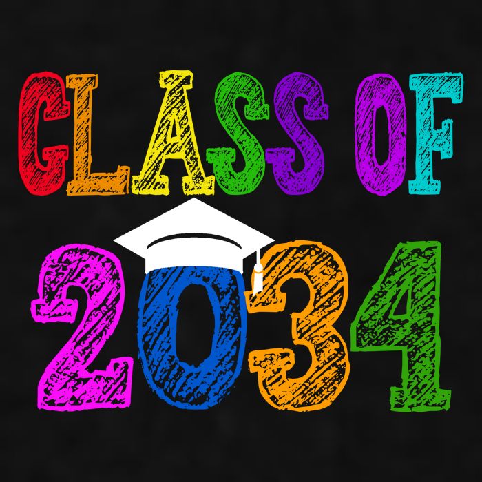Class Of 2034 Graduation First Day Of School Ladies PosiCharge Tri-Blend Wicking Tank