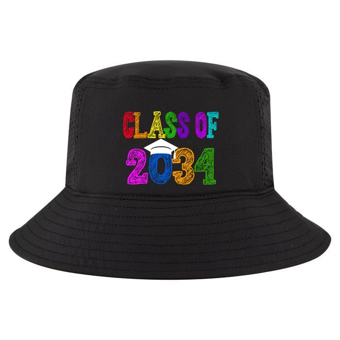 Class Of 2034 Graduation First Day Of School Cool Comfort Performance Bucket Hat
