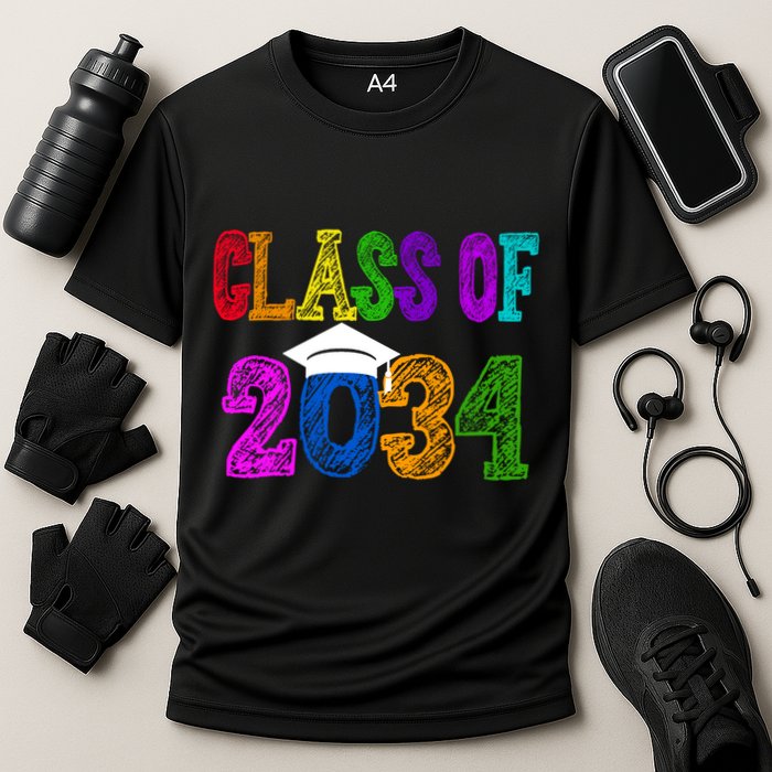 Class Of 2034 Graduation First Day Of School Performance Shirt