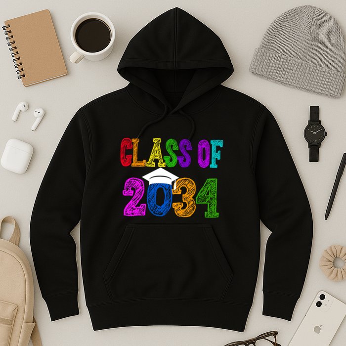 Class Of 2034 Graduation First Day Of School Hoodie