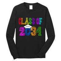 Class Of 2034 Graduation First Day Of School Long Sleeve Shirt