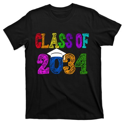 Class Of 2034 Graduation First Day Of School T-Shirt