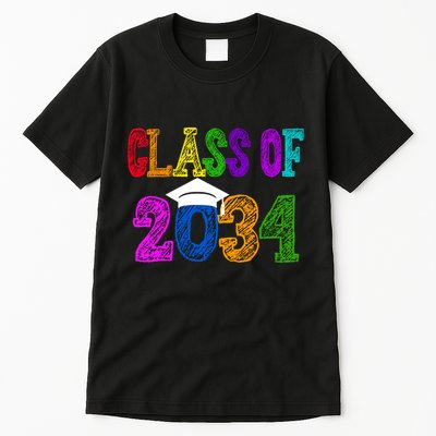 Class Of 2034 Graduation First Day Of School Tall T-Shirt