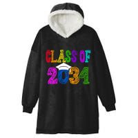Class Of 2034 Graduation First Day Of School Hooded Wearable Blanket