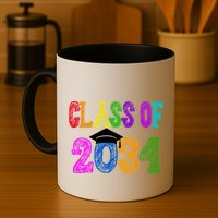 Class Of 2034 Graduation First Day Of School Mug