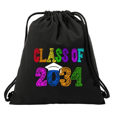 Class Of 2034 Graduation First Day Of School Drawstring Bag