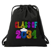 Class Of 2034 Graduation First Day Of School Drawstring Bag