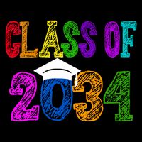 Class Of 2034 Graduation First Day Of School Drawstring Bag