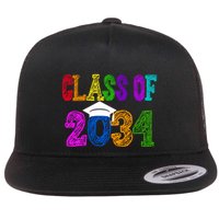 Class Of 2034 Graduation First Day Of School Flatbill Hat