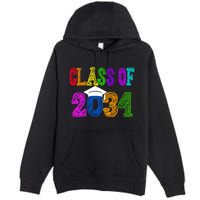 Class Of 2034 Graduation First Day Of School Premium Pullover Hoodie