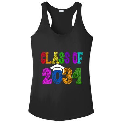 Class Of 2034 Graduation First Day Of School Ladies PosiCharge Competitor Racerback Tank