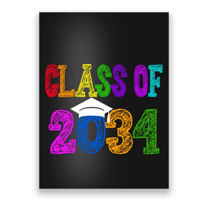 Class Of 2034 Graduation First Day Of School Poster