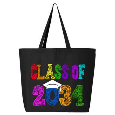 Class Of 2034 Graduation First Day Of School 25L Jumbo Tote