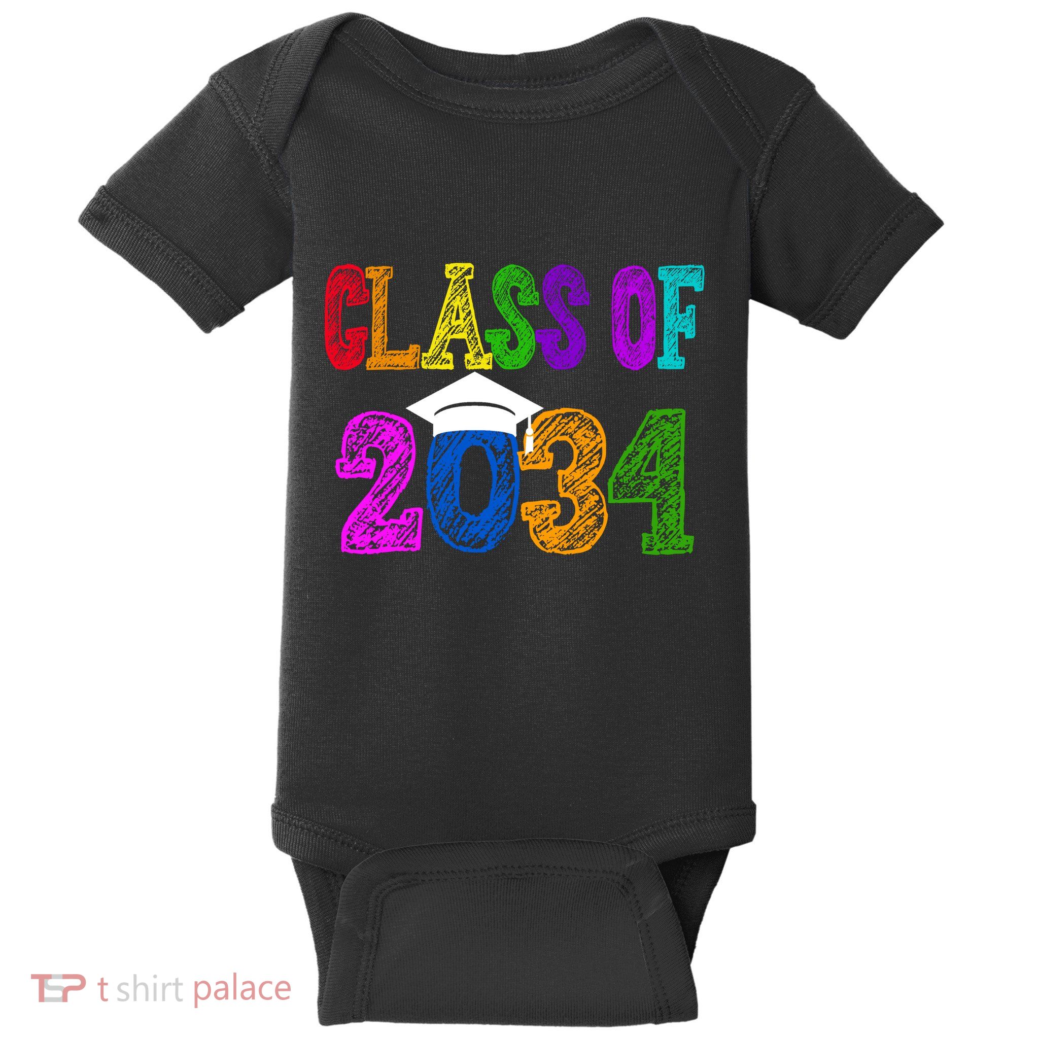 Class Of 2034 Graduation First Day Of School Baby Bodysuit