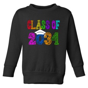 Class Of 2034 Graduation First Day Of School Toddler Sweatshirt