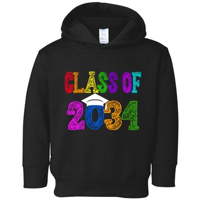 Class Of 2034 Graduation First Day Of School Toddler Hoodie