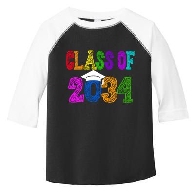 Class Of 2034 Graduation First Day Of School Toddler Fine Jersey T-Shirt