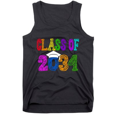 Class Of 2034 Graduation First Day Of School Tank Top