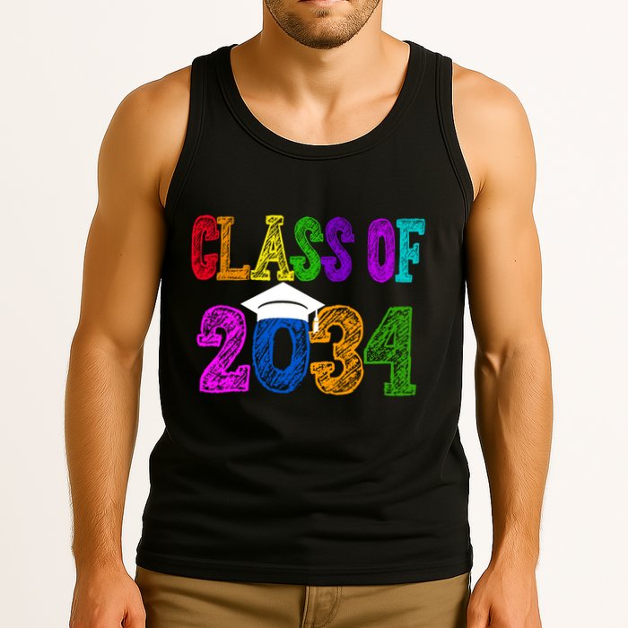 Class Of 2034 Graduation First Day Of School Tank Top