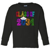 Class Of 2034 Graduation First Day Of School Toddler Long Sleeve Shirt