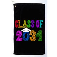 Class Of 2034 Graduation First Day Of School Golf Towel