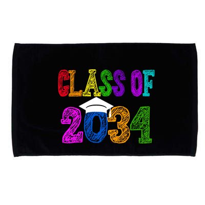 Class Of 2034 Graduation First Day Of School Microfiber Hand Towel