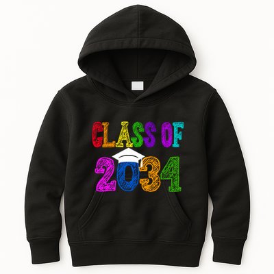 Class Of 2034 Graduation First Day Of School Kids Hoodie