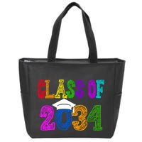 Class Of 2034 Graduation First Day Of School Zip Tote Bag