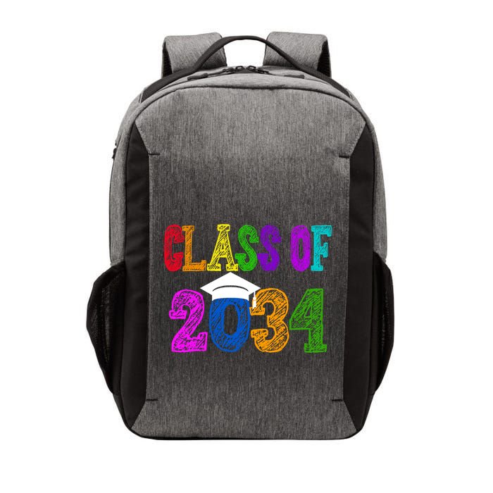 Class Of 2034 Graduation First Day Of School Vector Backpack