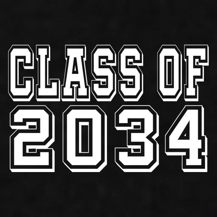 Class Of 2034 Grow With Me Ladies PosiCharge Tri-Blend Wicking Tank