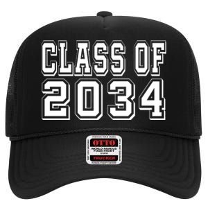 Class Of 2034 Grow With Me High Crown Mesh Back Trucker Hat