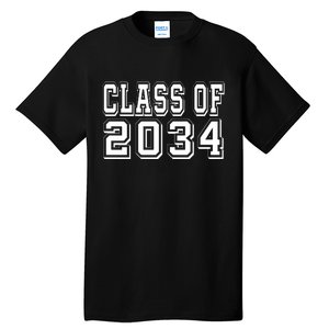 Class Of 2034 Grow With Me Tall T-Shirt