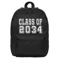 Class Of 2034 Grow With Me 16 in Basic Backpack