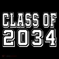 Class Of 2034 Grow With Me Youth Performance Sprint T-Shirt