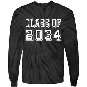 Class Of 2034 Grow With Me Tie-Dye Long Sleeve Shirt