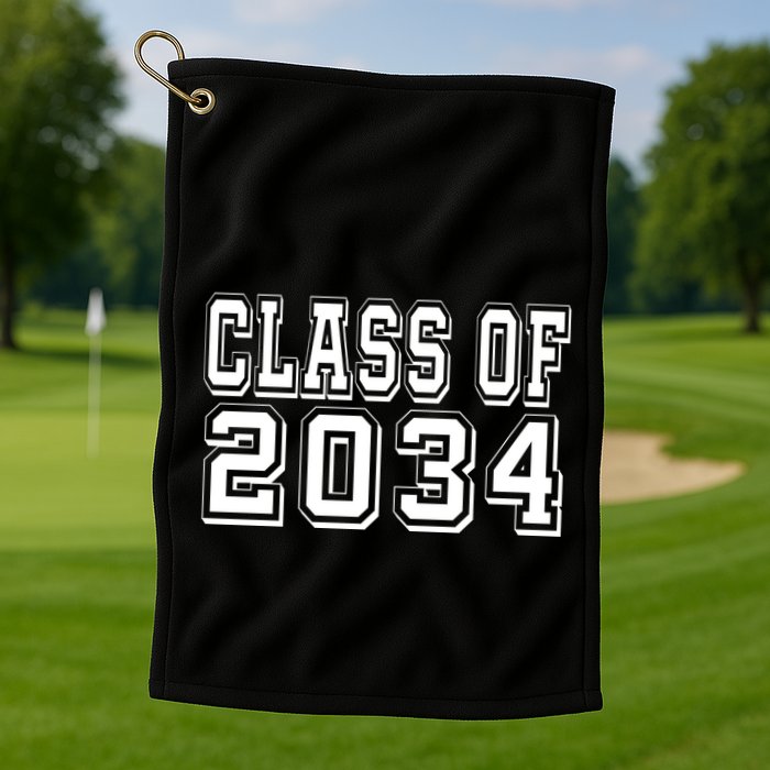 Class Of 2034 Grow With Me Golf Towel